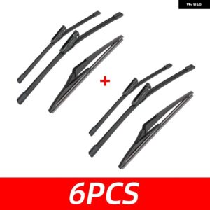 3PCS カー ワイパー ルノー メガーヌ 2 MK2 2006-2008 フロントリア ワイパー ブレード ブラシ 自動車アクセサリー 2006 2007 2008 - 6 PCS
