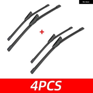 3PCS カー ワイパー ルノー メガーヌ 2 MK2 2006-2008 フロントリア ワイパー ブレード ブラシ 自動車アクセサリー 2006 2007 2008 - 4 PCS