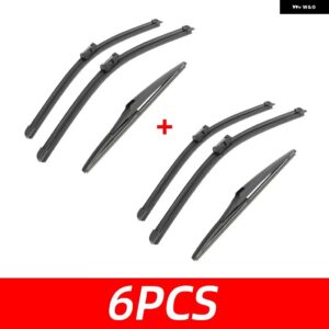 3PCS カー ワイパー トヨタ アベンシス エステート ワゴン T270 2009-2019 フロント リア ワイパー ブレード ブラシ 自動車アクセサリー - 6 PCS