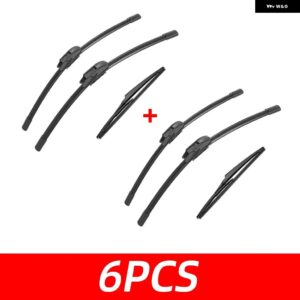 3PCS カー ワイパー レクサス LX570 2008-2022 フロントリア ワイパー ブレード ブラシ 自動車アクセサリー 2008 2009 2010 - 6 PCS