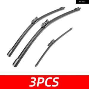 3PCS 車用 ワイパー VW パサート B6 ヴァリアント 2017-2023 フロントリア ワイパー ブレード ブラシ 自動車アクセサリー 2017 2018 2019 - 3 PCS