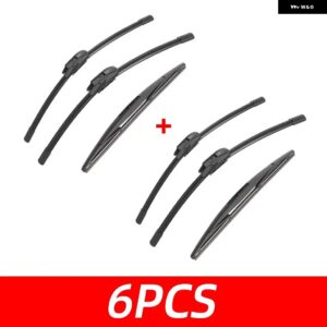 3PCS カー ワイパー CHERY TIGGO 5 2014-2018 フロントリア ワイパー ブレードブラシ 自動車アクセサリー 2014 - 18 - 6 PCS