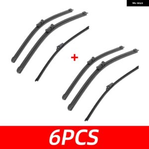 3PCS 車 ワイパー シュコダ プラクティック ルームスター 5J7 2006-2013 フロントリア ワイパー ブレード ブラシ 自動車アクセサリー 2006 2007 - 6 PCS