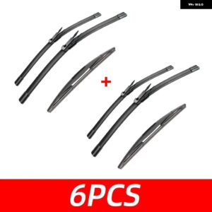 3PCS 車用 ワイパー シボレー タホ MK3 2007-2013 フロント リア ワイパー ブレード ブラシ 自動車アクセサリー 2007 2008 2009 - 6 PCS