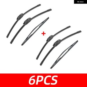 3PCS 車 ワイパー 日産 プリメーラ ワゴン P12 2001-2007 フロント リア ワイパー ブレード ブラシ 自動車アクセサリー 2001 2002 2003 - 6 PCS