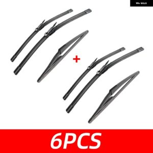 3PCS 車 ワイパー 日産 キャシュカイ J10 2006-2013 フロントリア ワイパー ブレード ブラシ 自動車アクセサリー 2006 - 10 - 6 PCS