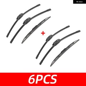 3PCS 車 ワイパー 日産 マイクラ K11 2000-2002 フロント リア ワイパー ブレード ブラシ 自動車アクセサリー 2000 2001 2002 - 6 PCS