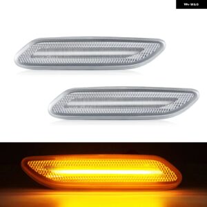 MINI COOPER R60 COUNTRYMAN R61 PACEMAN 2012-2017 クリアスモークレンズ LED サイドマーカーランプ フェンダー ダイナミックウィンカー ライト - Clear Normal Amber