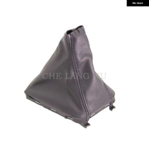 シュコダ イエティ 2009 - 13 車 5速 6速 ギアスティック シフト ノブ ブラックレザー ブーツ 付き - leather boot