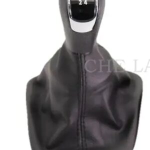 シュコダ イエティ 2009 - 13 車 5速 6速 ギアスティック シフト ノブ ブラックレザー ブーツ 付き - 5 speed