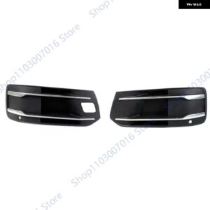 フォグランプ グリル アウディ Q7 2016 - 19 フォグランプ シェード フォグランプ グリル フロント バンパー クローム ベゼル インサート 4M0807151 - Pair4