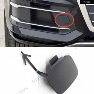 フォグランプ グリル アウディ Q7 2016 - 19 フォグランプ シェード フォグランプ グリル フロント バンパー クローム ベゼル インサート 4M0807151 - towing hook cap