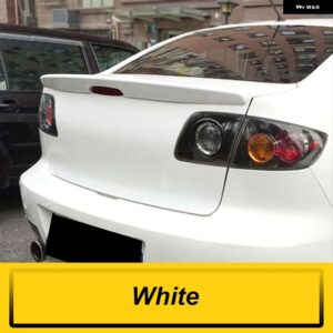 マツダ 3 2005 06 07 08 09 セダン 1.6L リア トランク リッド カースポイラー ダックテール リップウィング ABS 外装 チューニングアクセサリーパーツ - WHITE