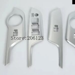 トヨタ C-HR CHR 2016 2017 2018 車内ウィンドウリフト ボタン トリム インナードア アームレスト カバー ABS ピアノブラック 2個 - 30.982