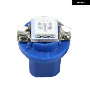 10個 グリーン B8.5D 509T B8.5 LED T5 ランプ自動ウェッジダッシュタコメータースピードメーター電球 ダッシュボード 計器 ライトカー - Blue