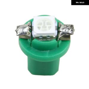 10個 グリーン B8.5D 509T B8.5 LED T5 ランプ自動ウェッジダッシュタコメータースピードメーター電球 ダッシュボード 計器 ライトカー - Green