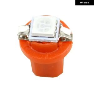 10個 グリーン B8.5D 509T B8.5 LED T5 ランプ自動ウェッジダッシュタコメータースピードメーター電球 ダッシュボード 計器 ライトカー - Red