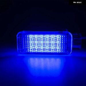 LED カーテシ グローブ ボックス ランプ アンダー ドア足元ライト VW パサート CC ポロ B5 B6 アトラス ボラ キャディ ラビット T5 T6 ゴルフ MK5 6 - Blue Color