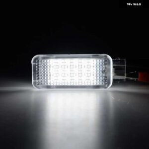 LED カーテシ グローブ ボックス ランプ アンダー ドア足元ライト VW パサート CC ポロ B5 B6 アトラス ボラ キャディ ラビット T5 T6 ゴルフ MK5 6 - White Color