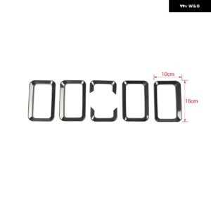 スズキ フロントグリル グリル 装飾カバー ジムニー 2019-24 アップ 外装 - carbon fiber grain