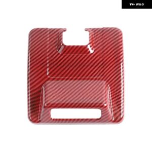 スズキ ジムニー 2019-24 車インナーバックミラー ベース装飾カバー インテリア - red carbon fiber