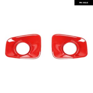 スズキ ランプフードフロント フォグライト ランプ装飾カバー ジムニー 2019-24 アップ - Red