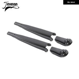 スズキ ABS フロントガラス ワイパー装飾カバー ジムニー 2019-23 アップ 外装 - carbon fiber grain