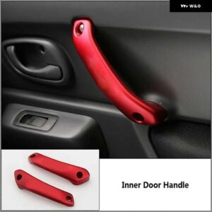スズキ ジムニー 2007-17 ルーフハンドルドアグラブハンドル - red 2 pc