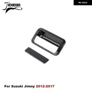 スズキ 車 外装 リアテールドアハンドルボウル装飾カバー ジムニー 2007-17 - carbon tail door