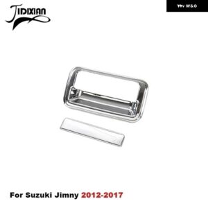 スズキ 車 外装 リアテールドアハンドルボウル装飾カバー ジムニー 2007-17 - chrome tail door