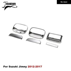 スズキ 車 外装 リアテールドアハンドルボウル装飾カバー ジムニー 2007-17 - chrome a set kit
