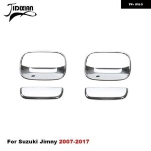 スズキ 車 外装 リアテールドアハンドルボウル装飾カバー ジムニー 2007-17 - chrome door side
