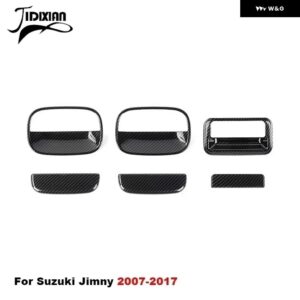 スズキ 車 外装 リアテールドアハンドルボウル装飾カバー ジムニー 2007-17 - carbon a set