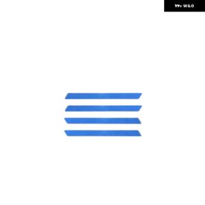 スズキ A ピラー コーナー装飾カバー ステッカー ジムニー 2019-21 外装 エンジン 角カバー - Aluminum BLUE