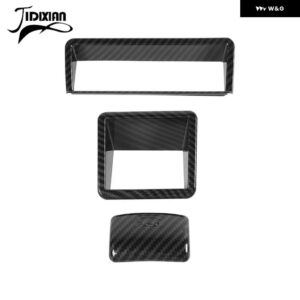 スズキ バックミラー 調整スイッチ装飾フレームカバー ジムニー 2019-23 アップ - Black Carbon Fiber
