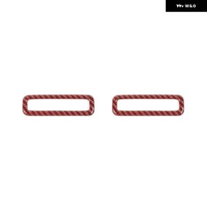 スズキ 車中央空調ベントアウトレット装飾カバー ジムニー 2019-24 アップ - red carbon fiber