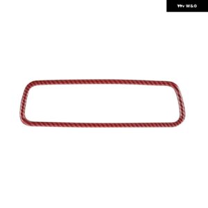 スズキ 車インテリアバックミラー 装飾カバー ジムニー 2019-24 アップ - red carbon fiber