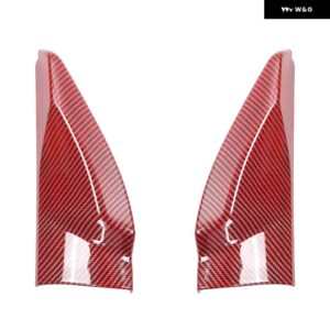 スズキ フロントウィンドウ A ピラー トライアングル装飾カバー ジムニー 2019-24 アップ - red carbon fiber