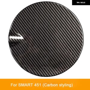 燃料カバー ABS 3D ステッカー 燃料タンク キャップシェルスマート 453 451 フォーツー 外装 スタイリング 装飾 - 451 carbon pattern