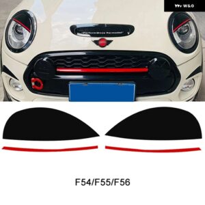 ヘッドライト ランプデカール ステッカー ライトアイブロウ装飾ミニクーパー S F54 F55 F56 F60 R55 R56 R57 - F54F55F56