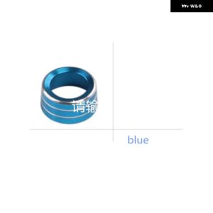 スマート 453 フォーツーフォーフォー装飾ファッションバックミラー ノブリング 調整カバー カースタイリング 1個 - blue