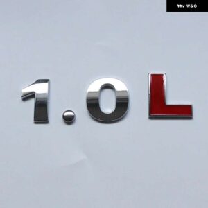 スマート 450 451 453 フォーツーフォーフォー 3D 金属 ステッカー 0.9T 1.0T 1.0L バッジカースタイリング - 1.0L