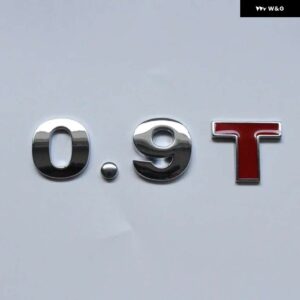 スマート 450 451 453 フォーツーフォーフォー 3D 金属 ステッカー 0.9T 1.0T 1.0L バッジカースタイリング - 0.9T