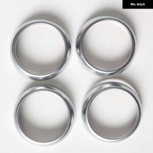 カスタムカーエアコンベントスリット装飾 ステッカー エアアウトレットシェルスマート 453 フォーツーフォーフォー - Silver