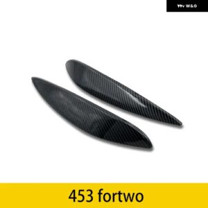 カーボン ABS プラスチック装飾スマート 453 フォーツーアウタードアハンドル内装 外装 - lamp eyebrow
