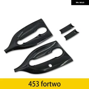 カーボン ABS プラスチック装飾スマート 453 フォーツーアウタードアハンドル内装 外装 - Outside door bowl