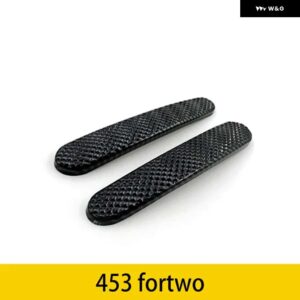 カーボン ABS プラスチック装飾スマート 453 フォーツーアウタードアハンドル内装 外装 - Outside handle