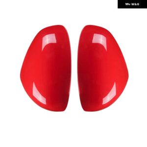 スマート 453 フォーツー フォーフォーバックミラー 人格バックミラー ステッカー スタイリング 2個 - red