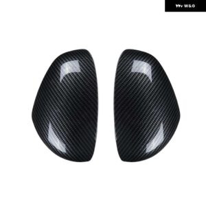 スマート 453 フォーツー フォーフォーバックミラー 人格バックミラー ステッカー スタイリング 2個 - Carbon Fiber Style