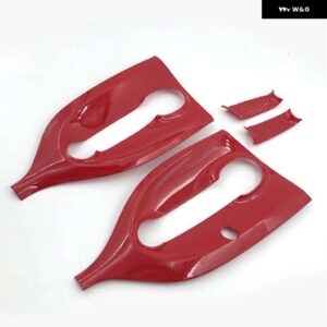 自動 外装 ドアハンドルシェルスマート 453 フォーツードアボウル装飾カバー ステッカー - Red-Door bowl
